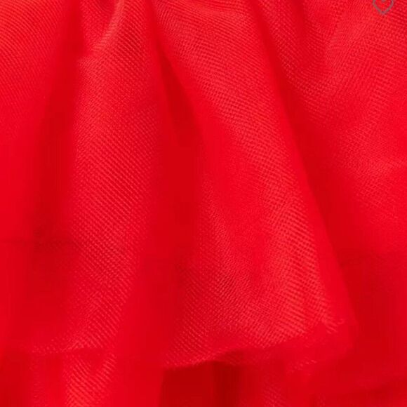 Janie and Jack 1000348542 Moto Red Tiered Tulle Skirt NWT - Picture 3 of 8